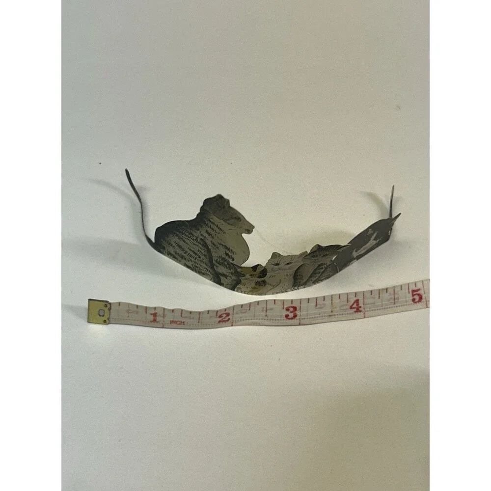 Kitty Ohio Wholesale Cute Cats Bendable Tail Vintage Rare Cottage Core Metal